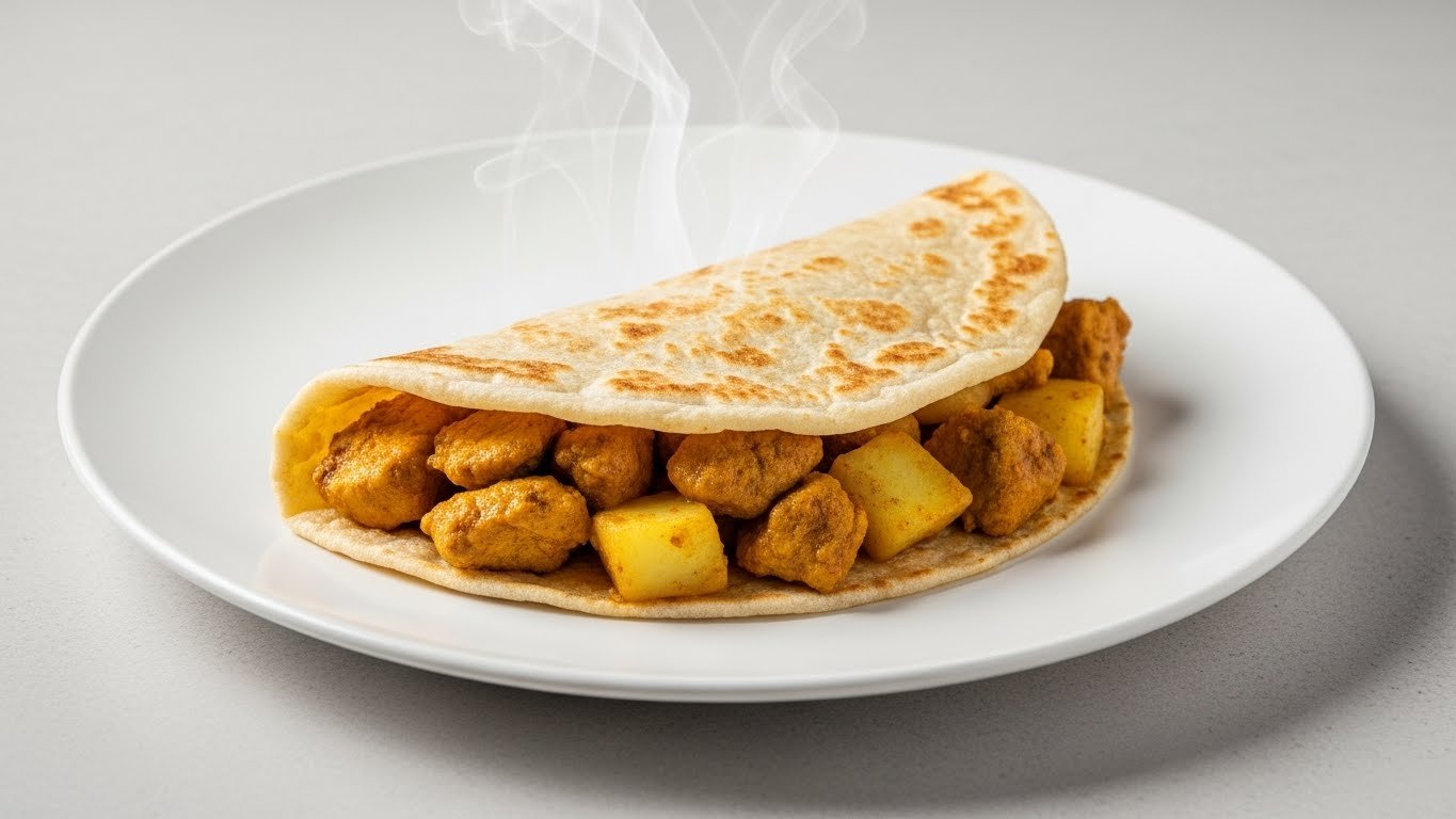 Roti with Curry Chicken
